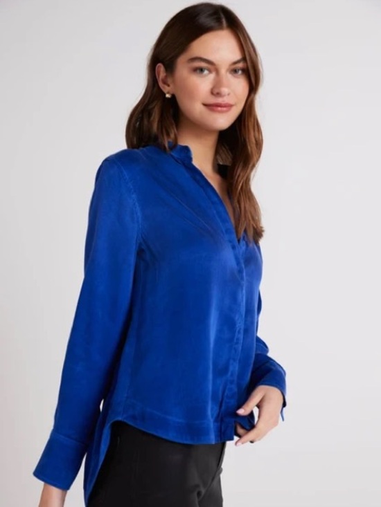 Bella Dahl Tops - Bella Dahl Royal Blue Button-Up Blouse XS